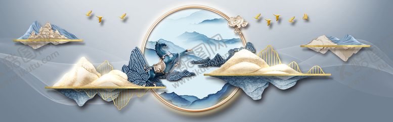 编号：40617810051825552104【酷图网】源文件下载-中式家居装饰画图片