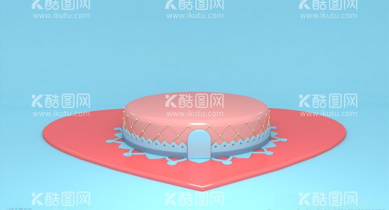 编号：23727003110338081983【酷图网】源文件下载-c4d模型创意清新电商展台电商