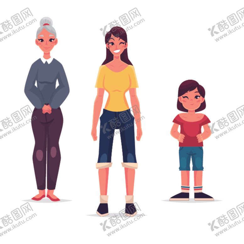 编号：67931809120328206698【酷图网】源文件下载-扁平人物插画