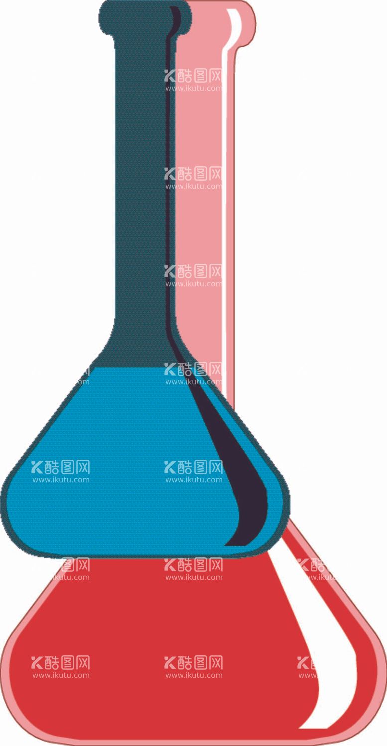 编号：92754211280405111593【酷图网】源文件下载-试管化学试剂管玻璃瓶管子烧杯