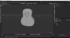 C4D模型儿童吉他