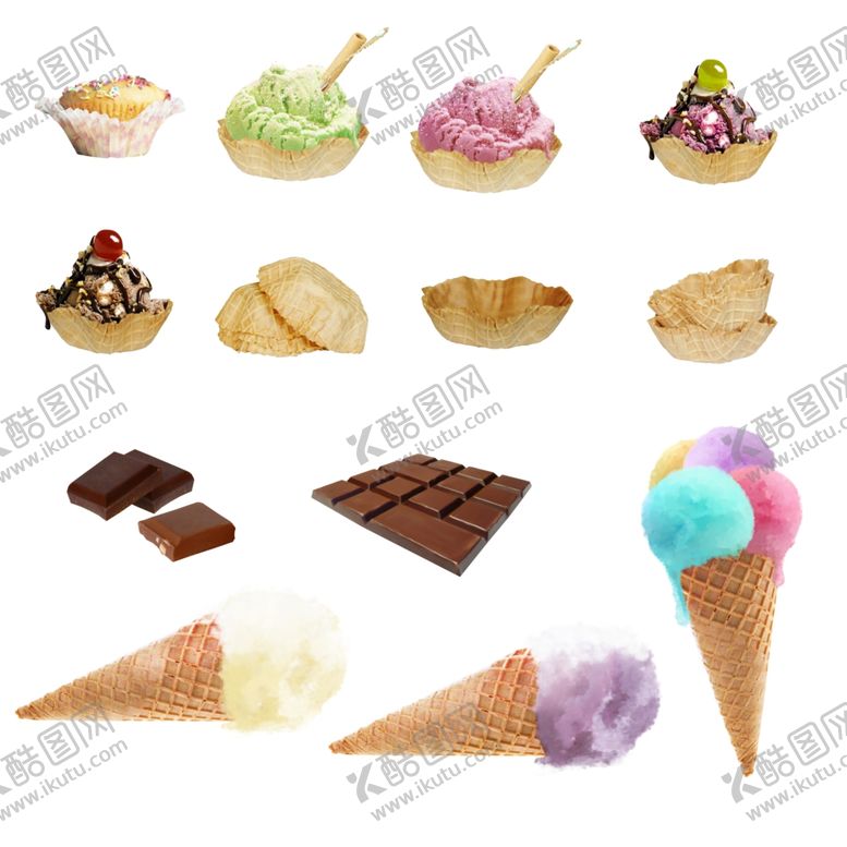 编号：63860810111057535387【酷图网】源文件下载-冰淇淋蛋挞