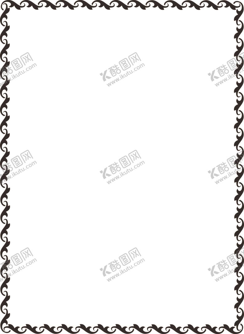 编号：39470507070856123432【酷图网】源文件下载-简约花纹边框