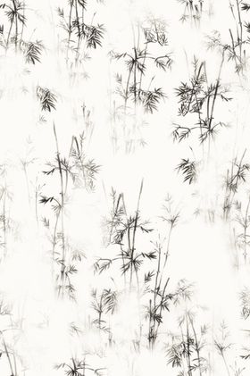 水墨风花卉纹理图案