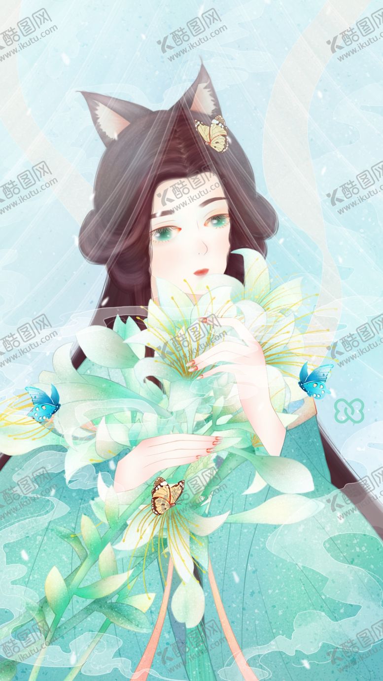 编号：39548807140320303844【酷图网】源文件下载-古风人物美女插画
