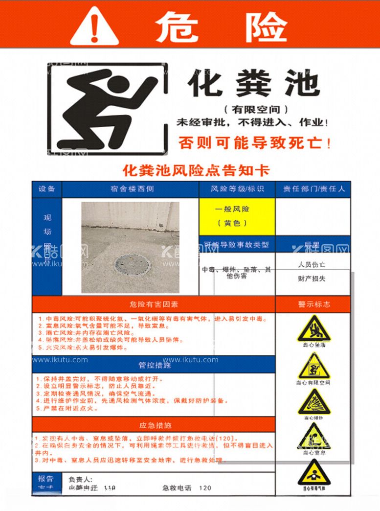 编号：14922401300042298187【酷图网】源文件下载-化粪池告知卡