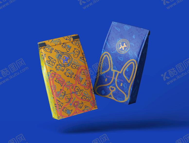编号：82317609171744107423【酷图网】源文件下载-零食袋纸袋食品袋样机