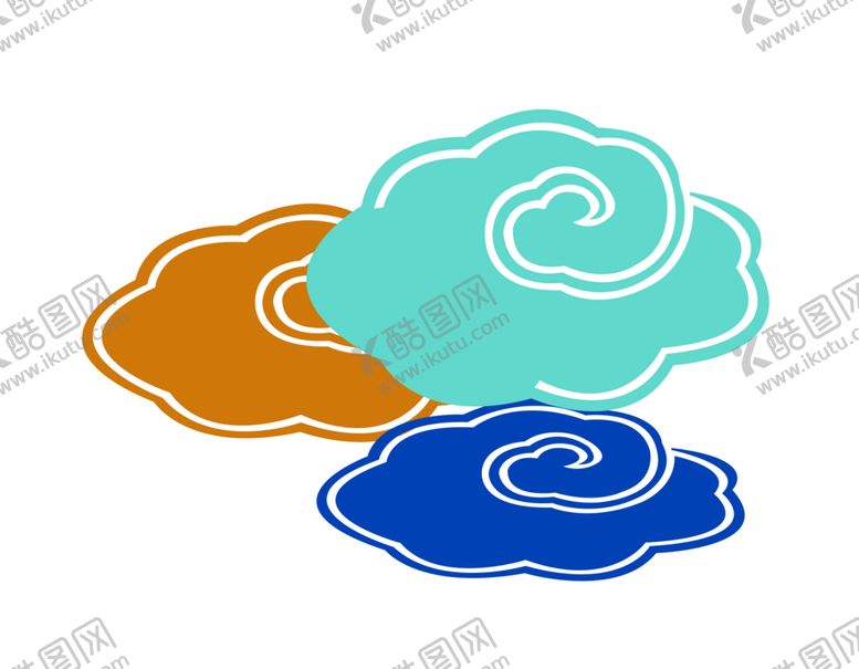 编号：51798209222250437494【酷图网】源文件下载-彩色祥云元素