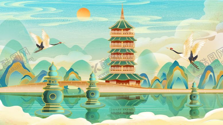 编号：27863002021825521426【酷图网】源文件下载-国潮插画