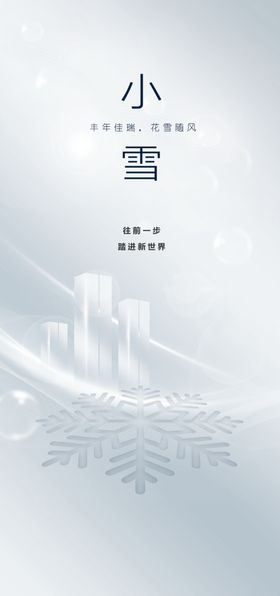 编号：09567109222337347345【酷图网】源文件下载-24节气小雪海报