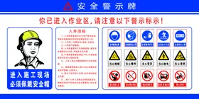 矿下安全标识牌