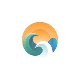 创意海浪图形标志logo