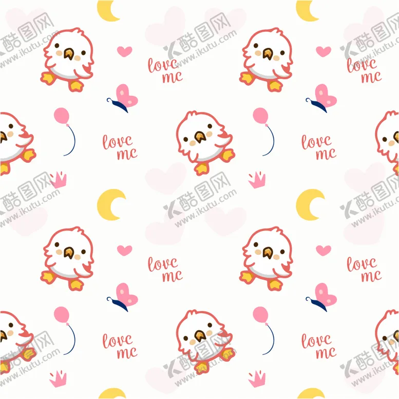 编号：51644112221949165658【酷图网】源文件下载-小鸭子印花图案