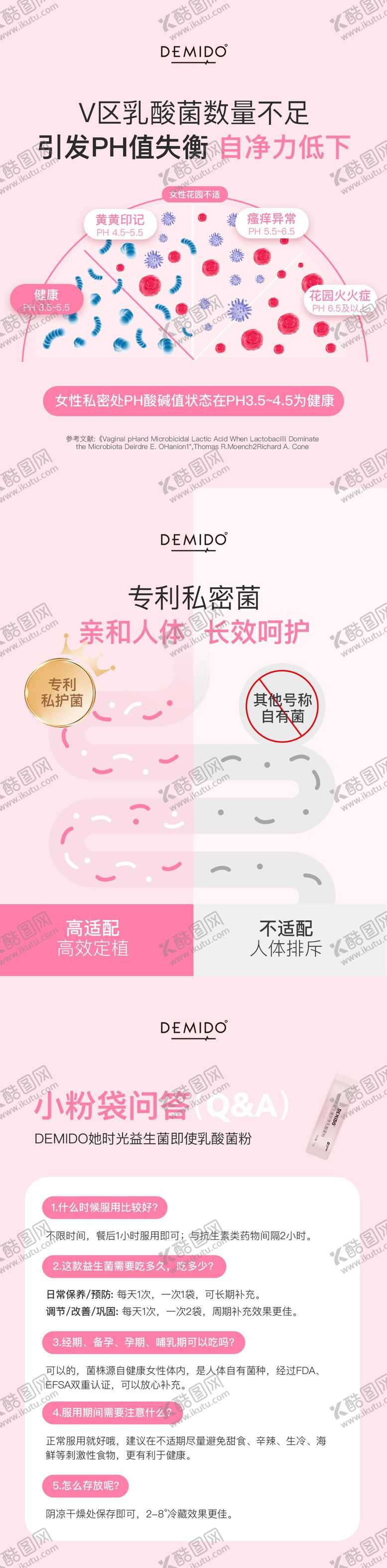 编号：19765612130306294646【酷图网】源文件下载-女性益生菌科普长图海报