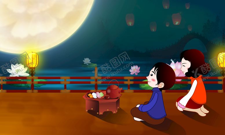 编号：13659110161323194305【酷图网】源文件下载-中秋插画