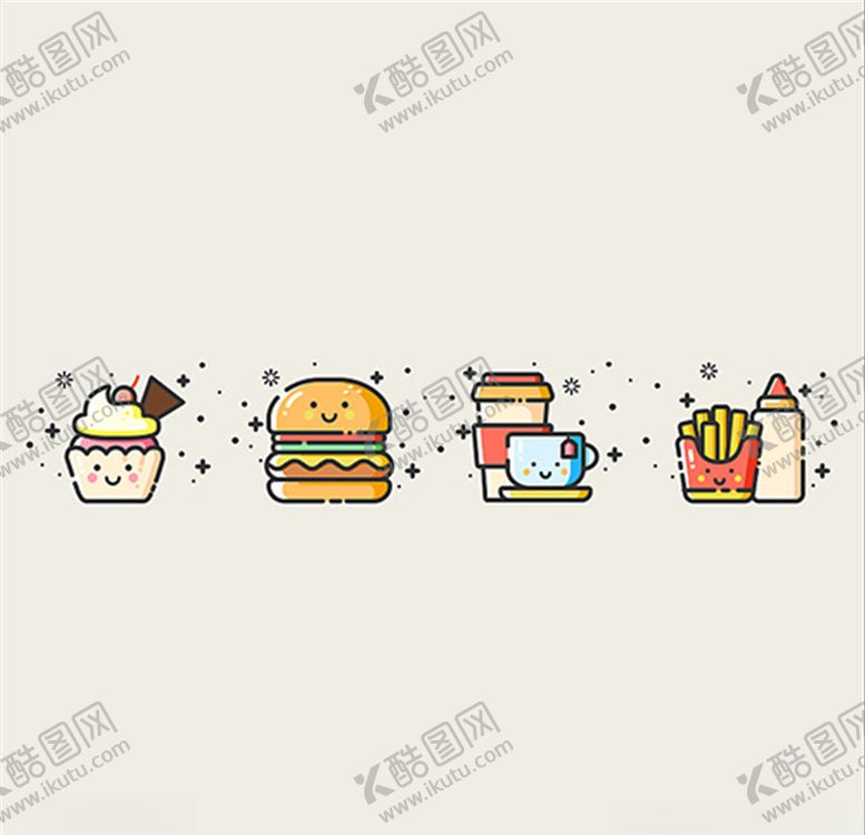 编号：69113704200155348755【酷图网】源文件下载-可爱食物图标