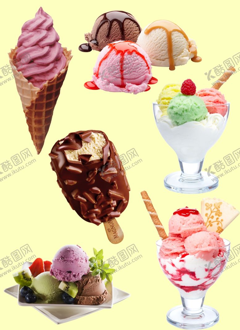 编号：92244910252035285537【酷图网】源文件下载-冰淇淋雪糕素材