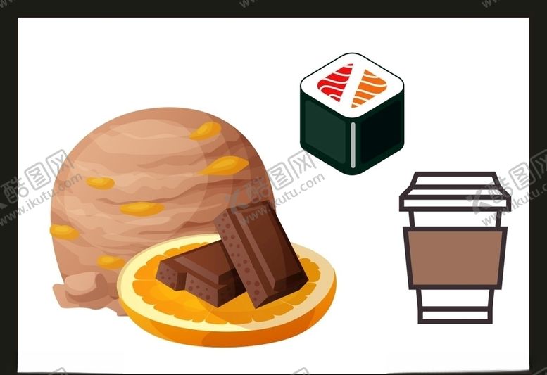 编号：76737505181229036918【酷图网】源文件下载-卡通美食餐饮
