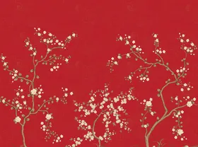 工笔花鸟景墙装饰画