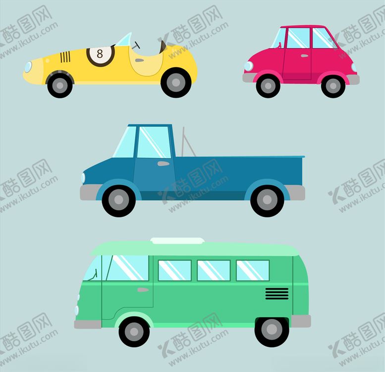 编号：24447609221630118088【酷图网】源文件下载-卡通汽车