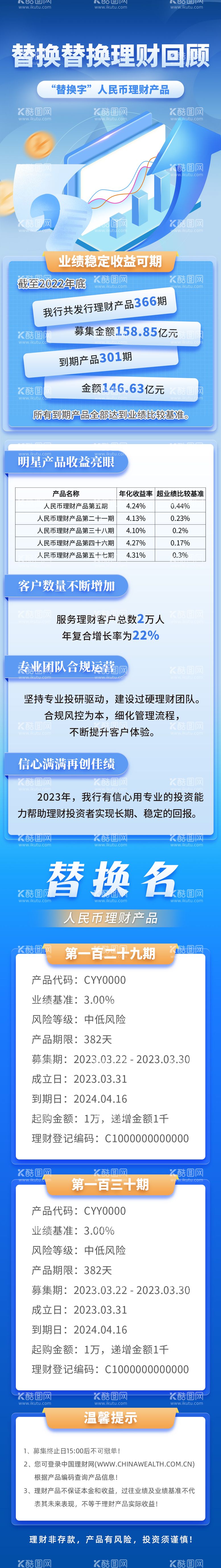 编号：35651212140122011981【酷图网】源文件下载-金融理财长图海报蓝色公众号页面