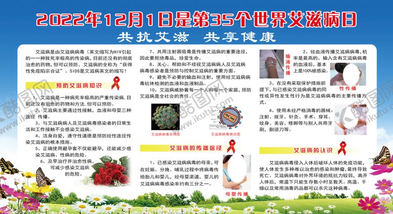 编号：63862411162355015176【酷图网】源文件下载-艾滋病宣传栏