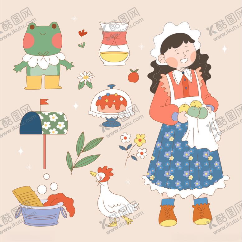 编号：63322704101804003283【酷图网】源文件下载-卡通农场