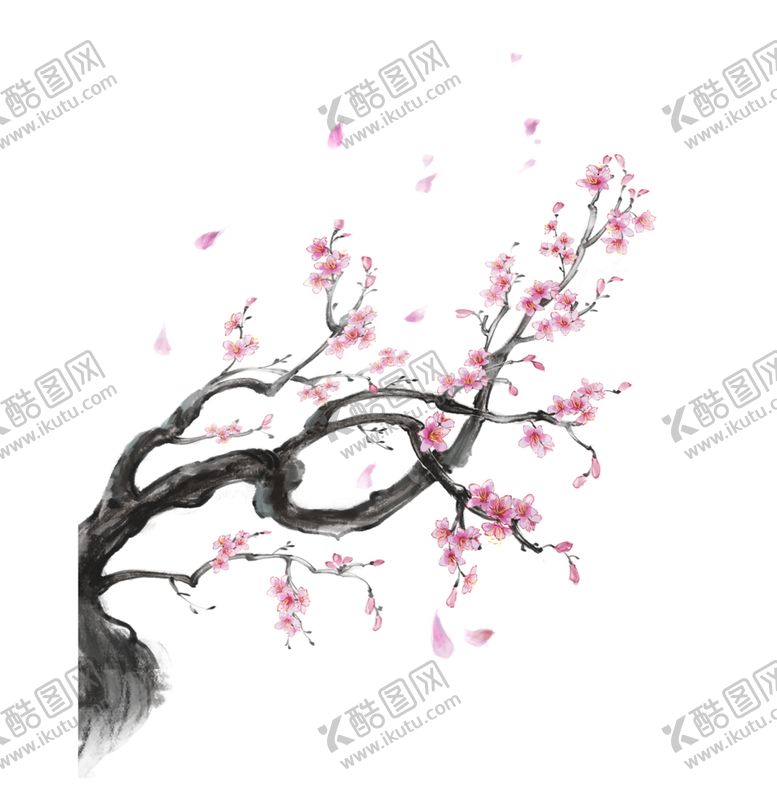 编号：93593706291050506125【酷图网】源文件下载-中国风水墨梅