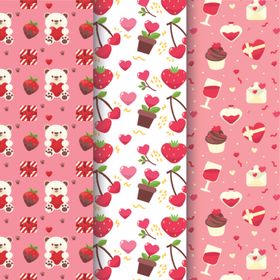 粉色花卉图案背景纹理