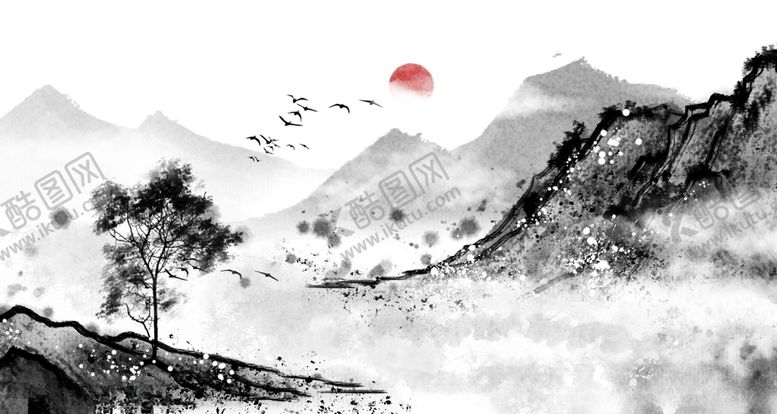 编号：26472404281809514431【酷图网】源文件下载-中国风山水背景