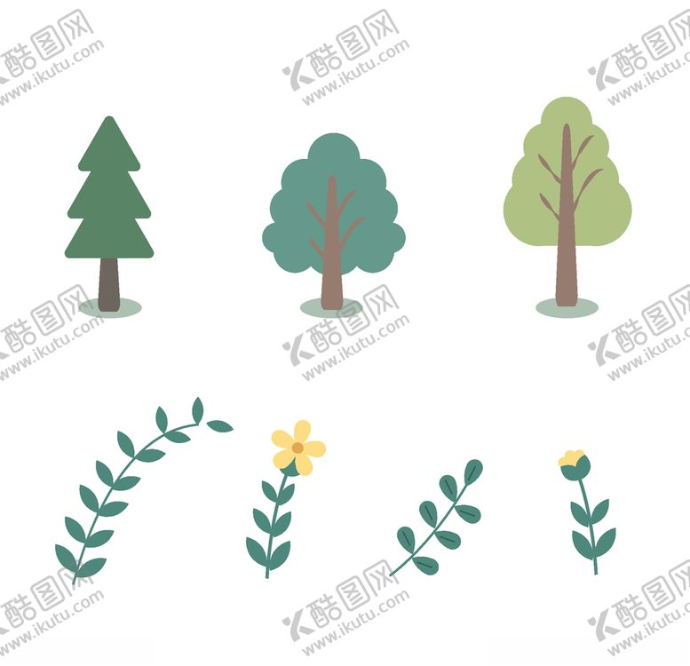 编号：42071010090649597626【酷图网】源文件下载-树木花草素材
