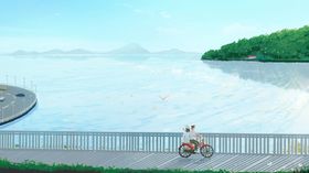 小清新简约创意海报图片国潮治愈系卡哇伊梦中世界