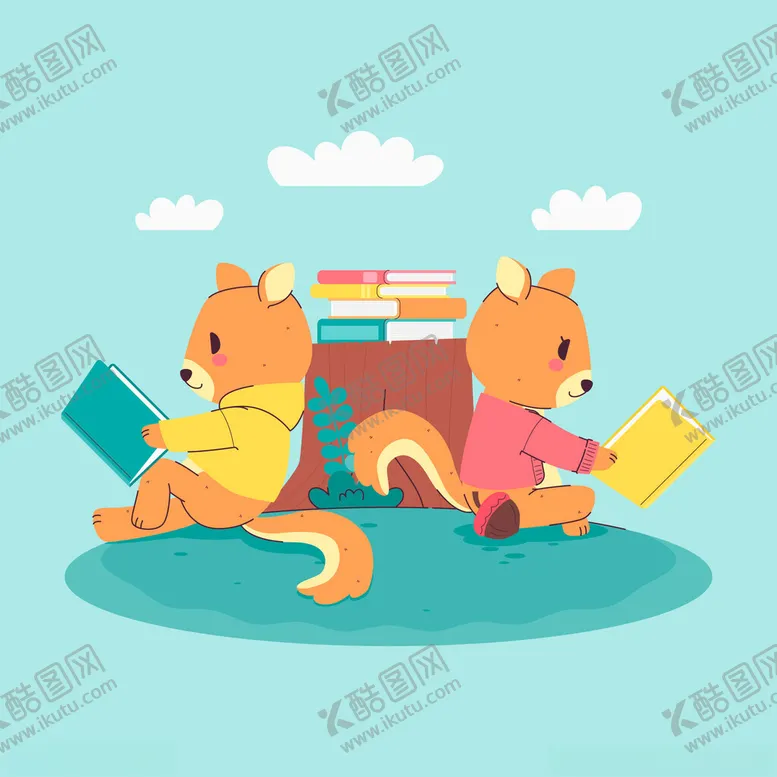 编号：77375402130601485175【酷图网】源文件下载-卡通动物插画