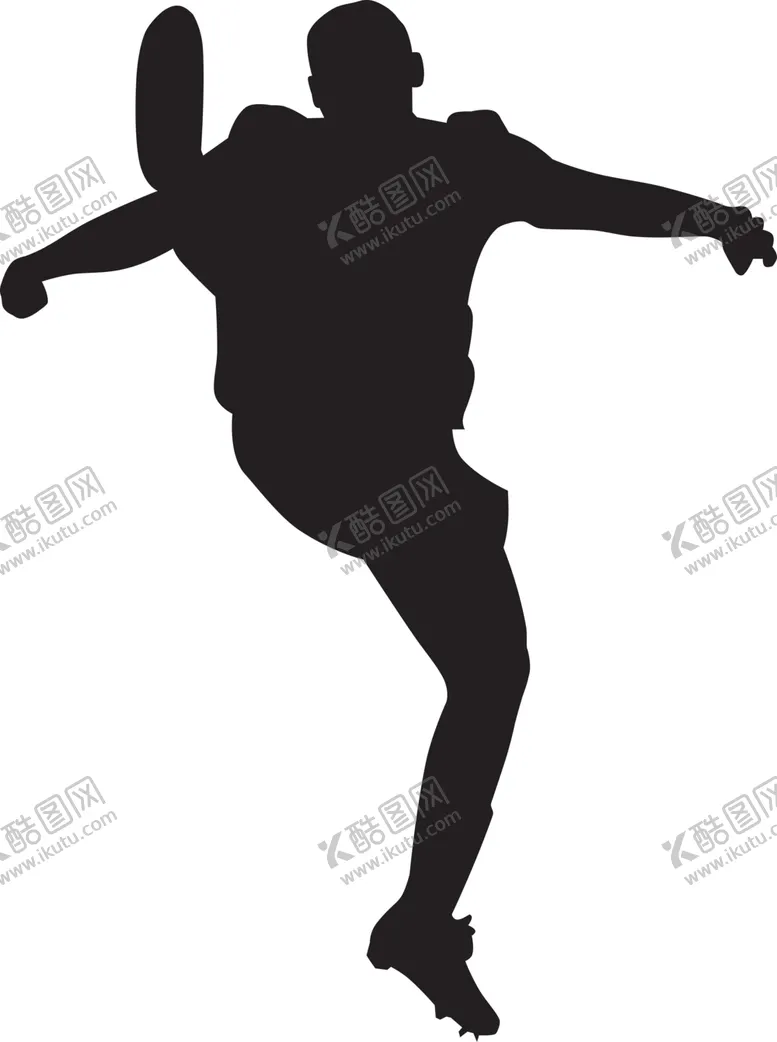编号：17217904060604335331【酷图网】源文件下载-运动员剪影
