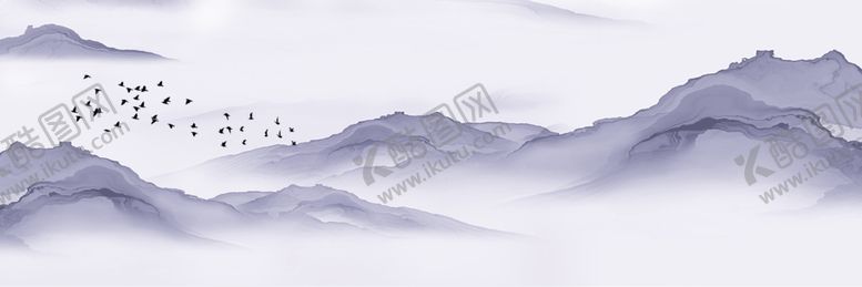 编号：71900507070211591963【酷图网】源文件下载-山水床头装饰画