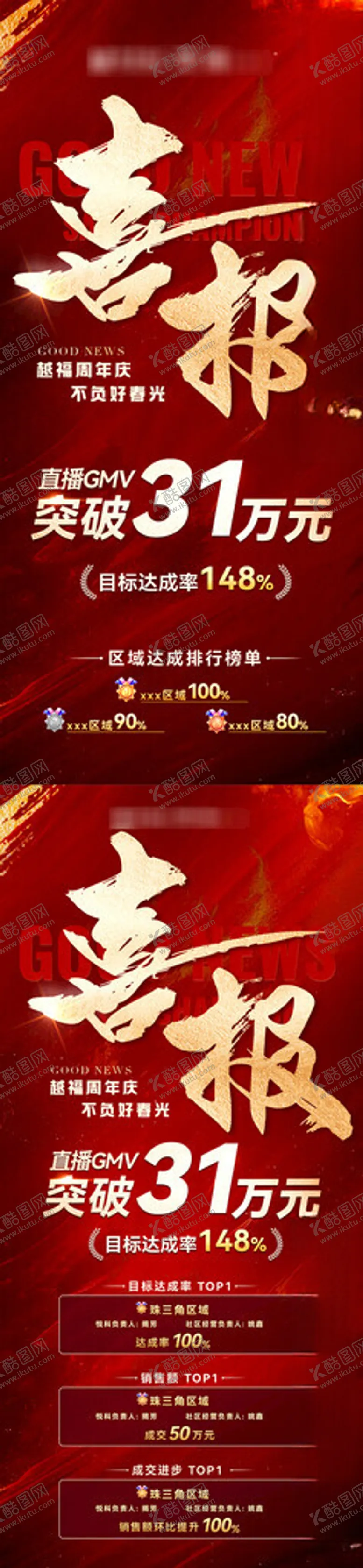 编号：43690206292137159902【酷图网】源文件下载-红色喜报排名战报系列海报