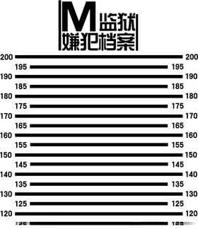 网红监狱嫌犯档案墙贴壁纸