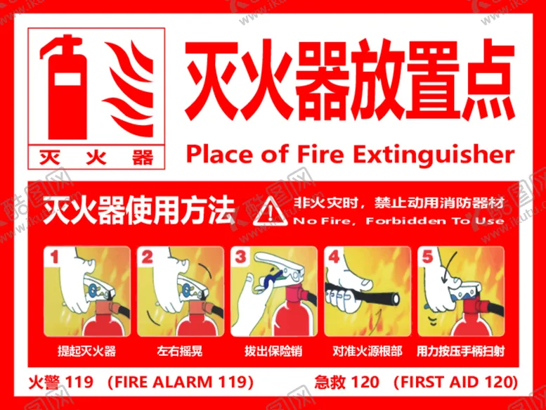 编号：10786701141300221136【酷图网】源文件下载-灭火器放置点