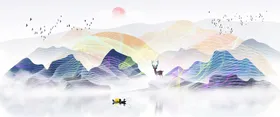 水墨山水画