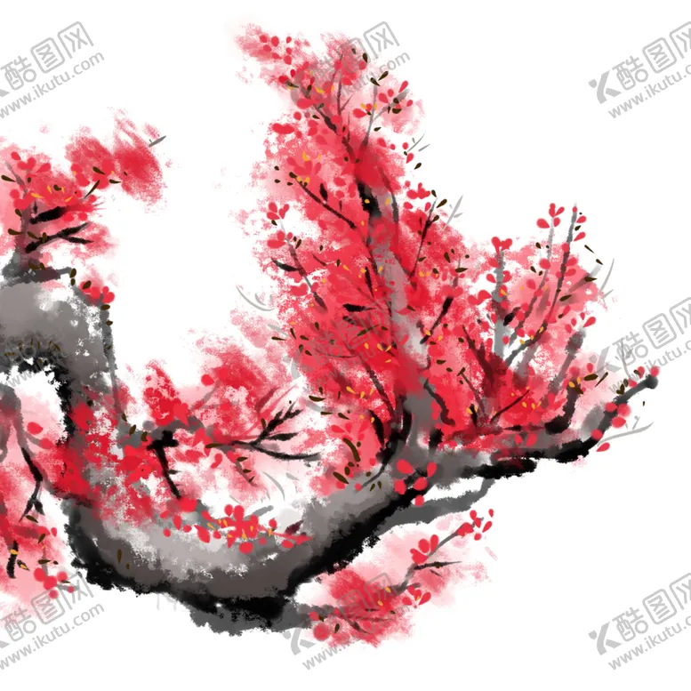 编号：34191809111711376290【酷图网】源文件下载-中国风水墨梅