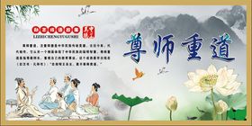 尊师重道文化墙套图