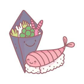 卡通日本寿司