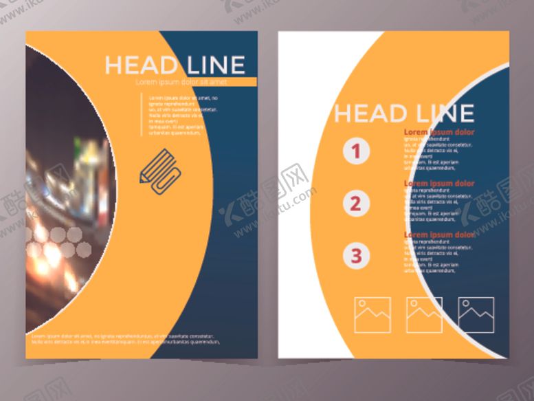 编号：81017010050124182613【酷图网】源文件下载-创意几何宣传册