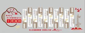 教师职业行为十项准则文化墙