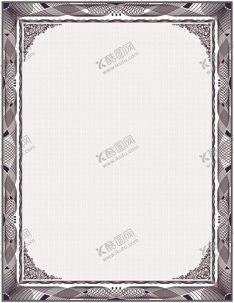 编号：21064907050435322165【酷图网】源文件下载-证书模板