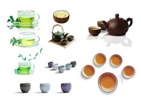 茶杯叶素材韵文化叶馆