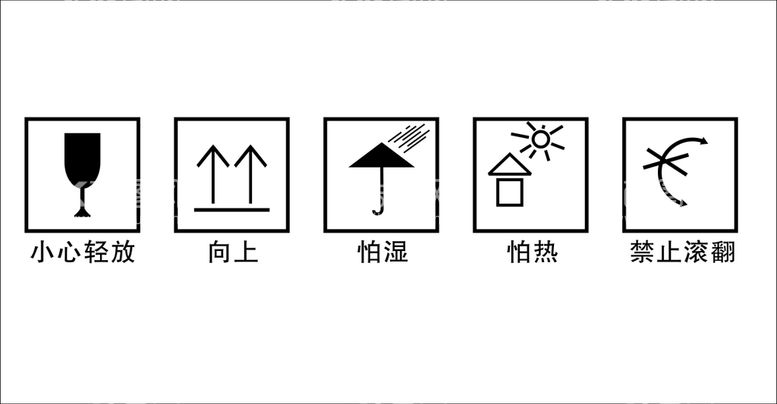 编号：69541910260233045476【酷图网】源文件下载-包装箱标识