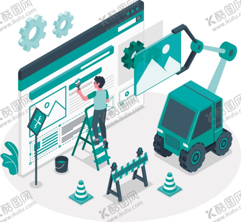 编号：12746909290513073676【酷图网】源文件下载-网页设计师矢量插画