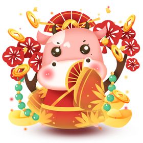 2021金牛送福牛年