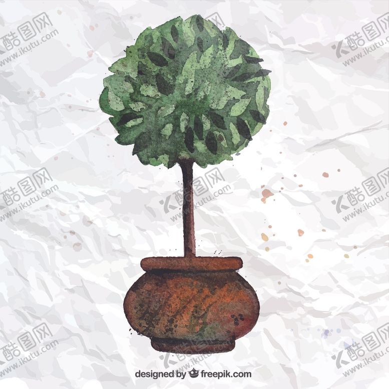 编号：95077809261319218639【酷图网】源文件下载-手绘花盆